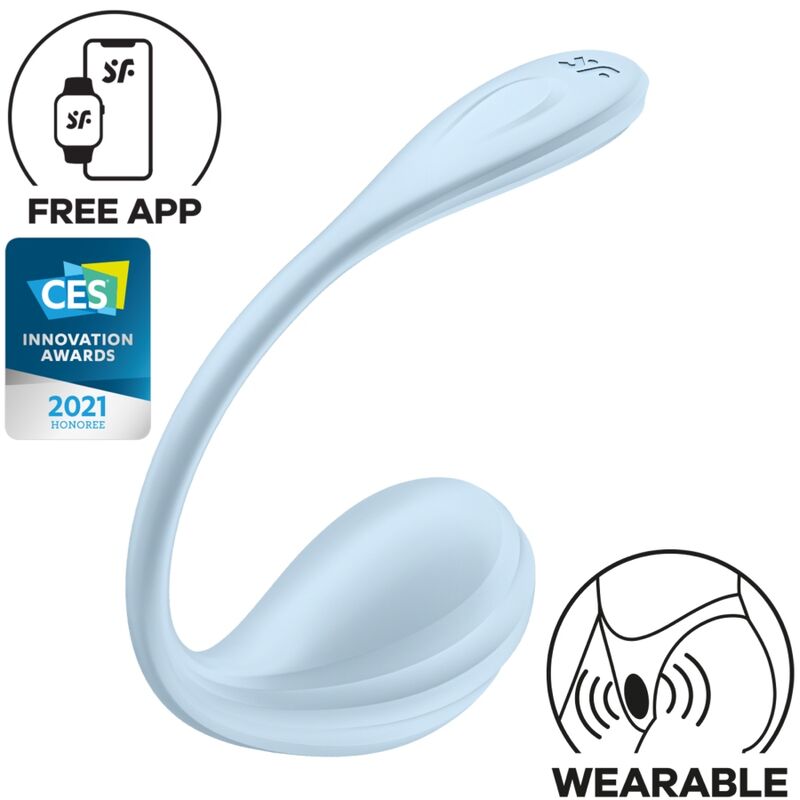 Stimulateur de Point G Satisfyer Pétale Lisse Bleu Ciel