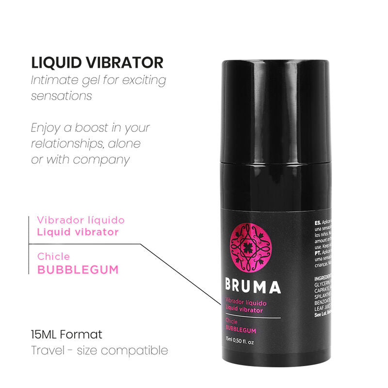 Gel intime vibrant saveur bubblegum BRUMA 15 ml