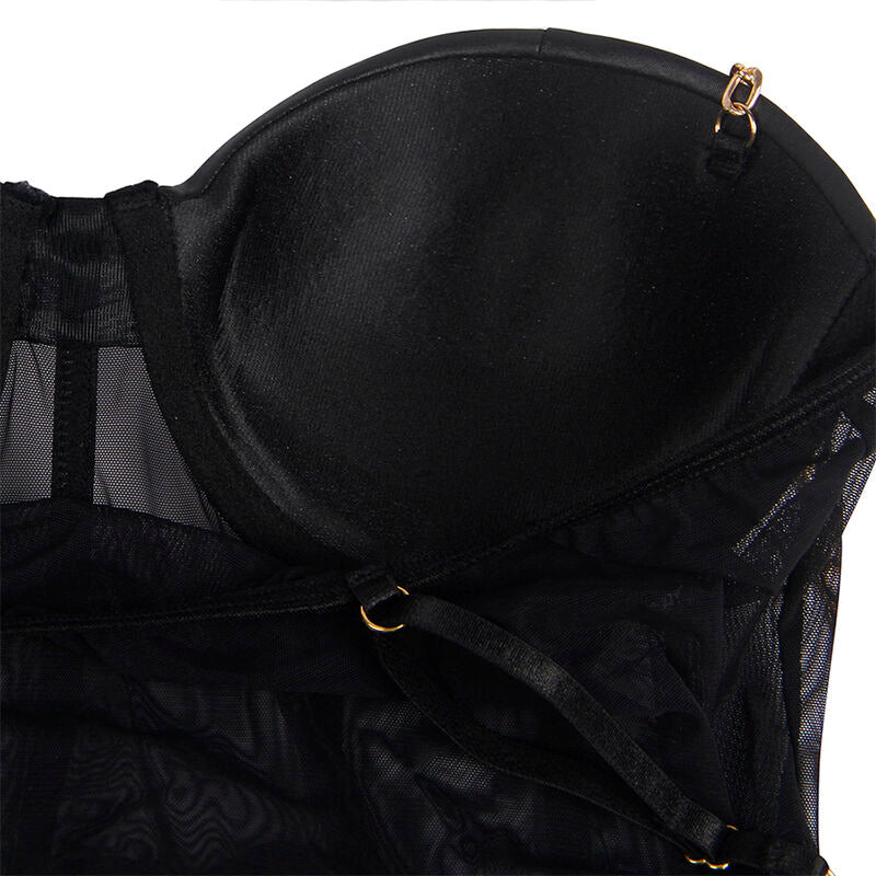 Body Bretelles Chaîne Noir Subblime