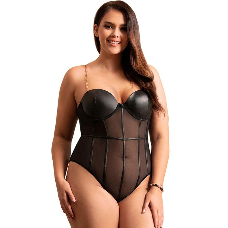 Body Bretelles Chaîne Noir Subblime