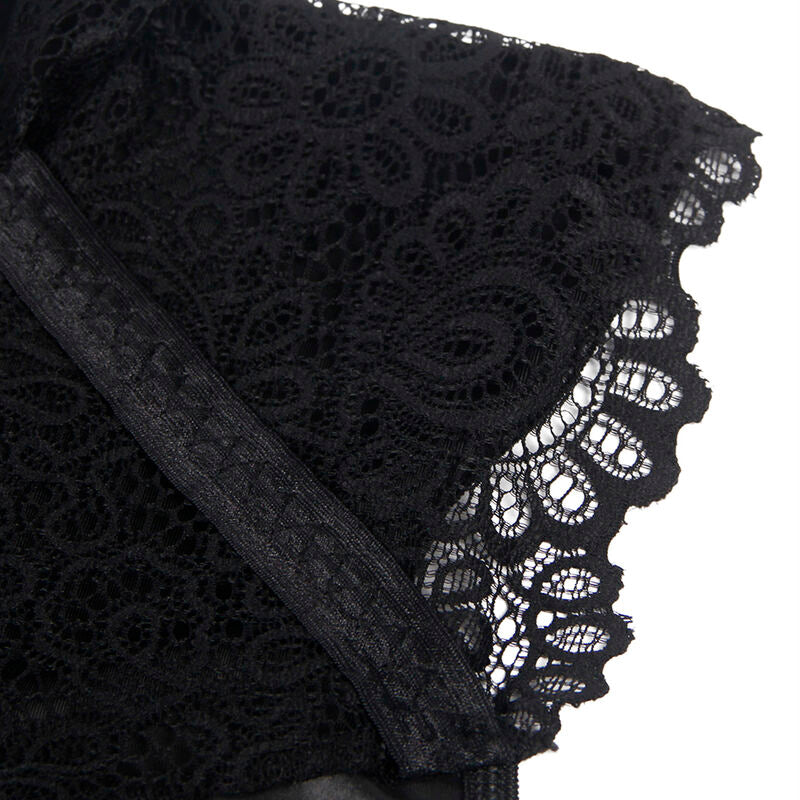 Robe Sexy en Simili-Cuir et Dentelle de Subblime