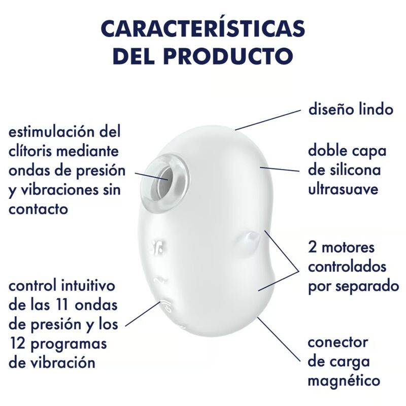 Vibromasseur Cutie Ghost Satisfyer - Blanc