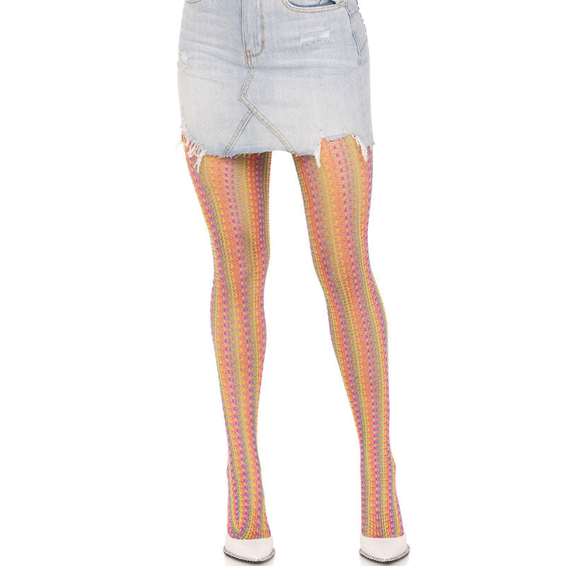 Collants au crochet multicolore – Leg Avenue