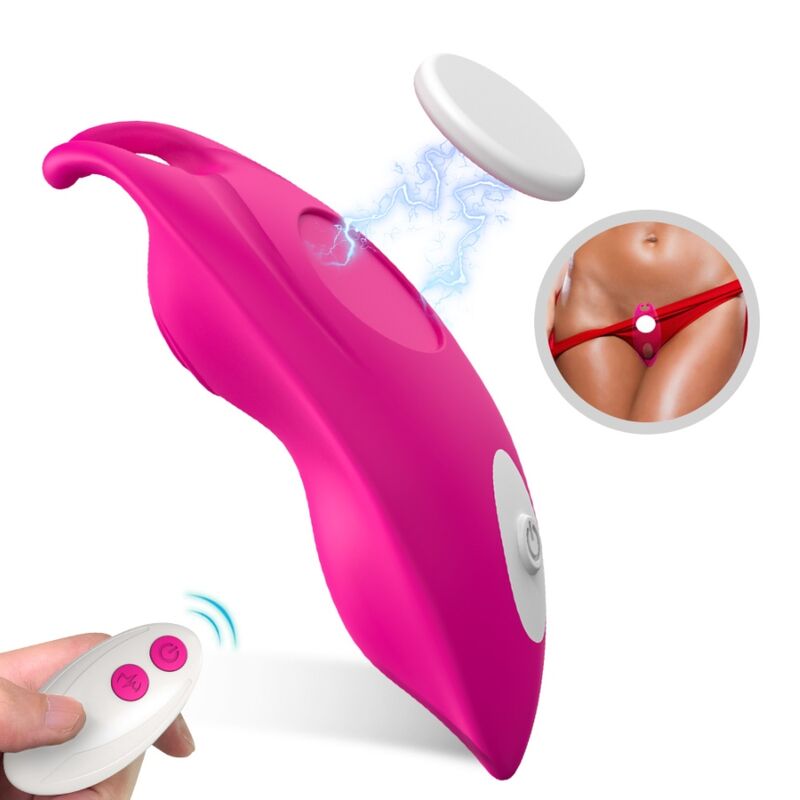 Culotte vibrante Honeybee G-Spot télécommande fuchsia