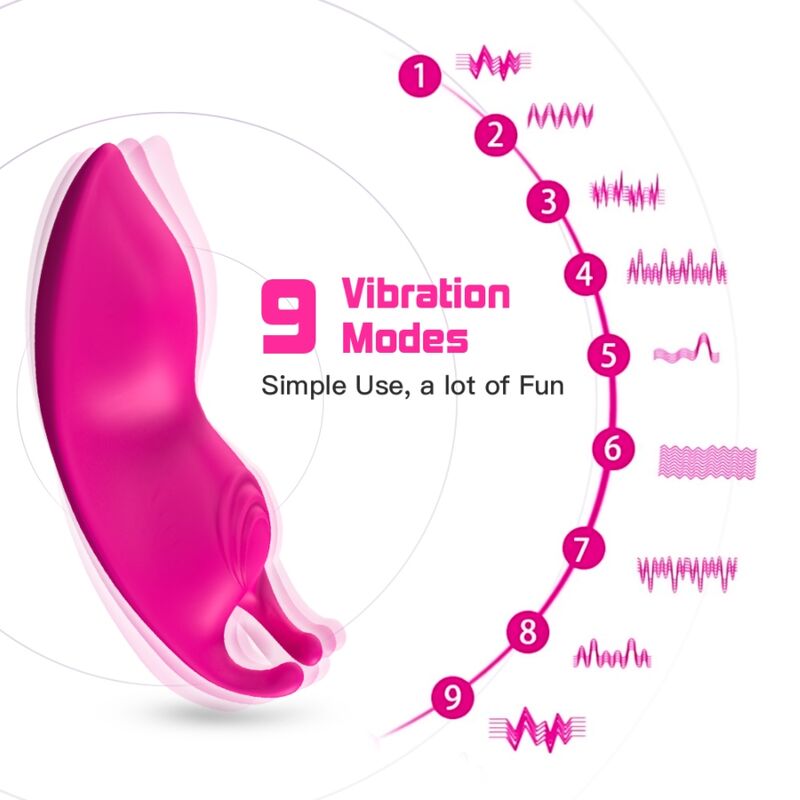 Culotte vibrante Honeybee G-Spot télécommande fuchsia