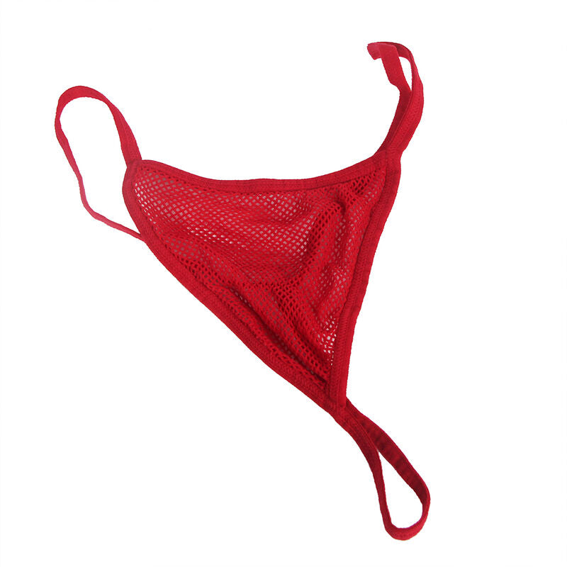 Body en résille rouge avec gants et diamants Sublime
