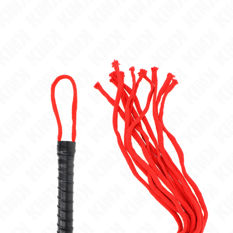 Fouet Corde Rouge KINK - 56 cm