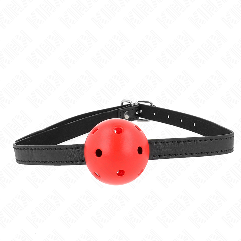Bâillon à boule rouge respirant
