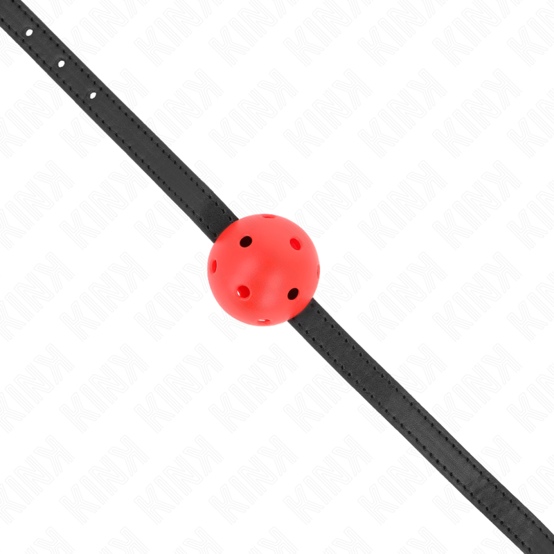 Bâillon à boule rouge respirant