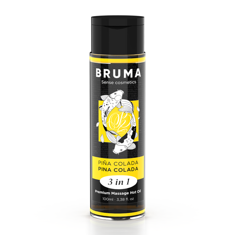 BRUMA - Huile de Massage Effet Chaleur Saveur Pina Colada - 100 ml