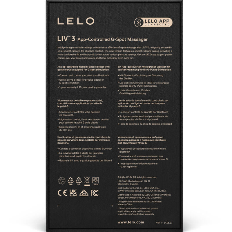 Stimulateur Point G Liv 3 Lelo - Bleu