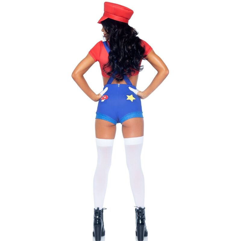 Costume Sexy Mario Bros Rouge/Bleu