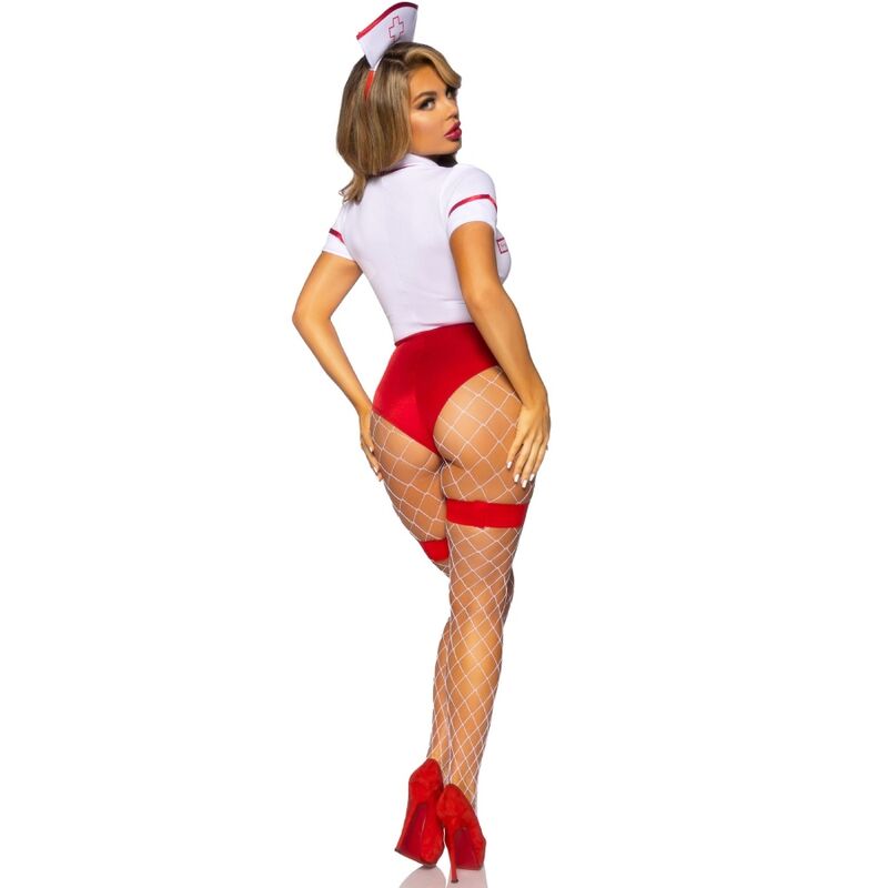 Costume d'Infirmière Sexy Rouge/Blanc