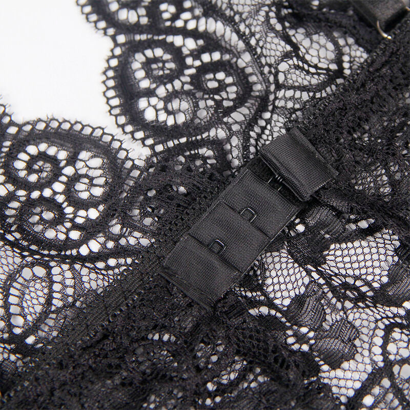 Chemisier de Nuit en Soie & Dentelle + Culotte L/XL