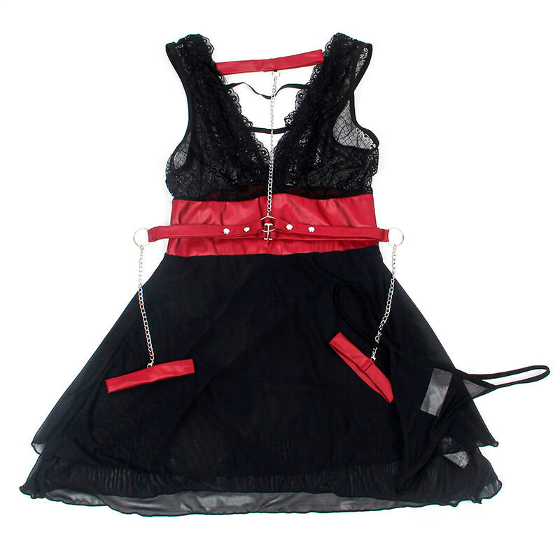 Robe Bondage en Dentelle Noire Subblime