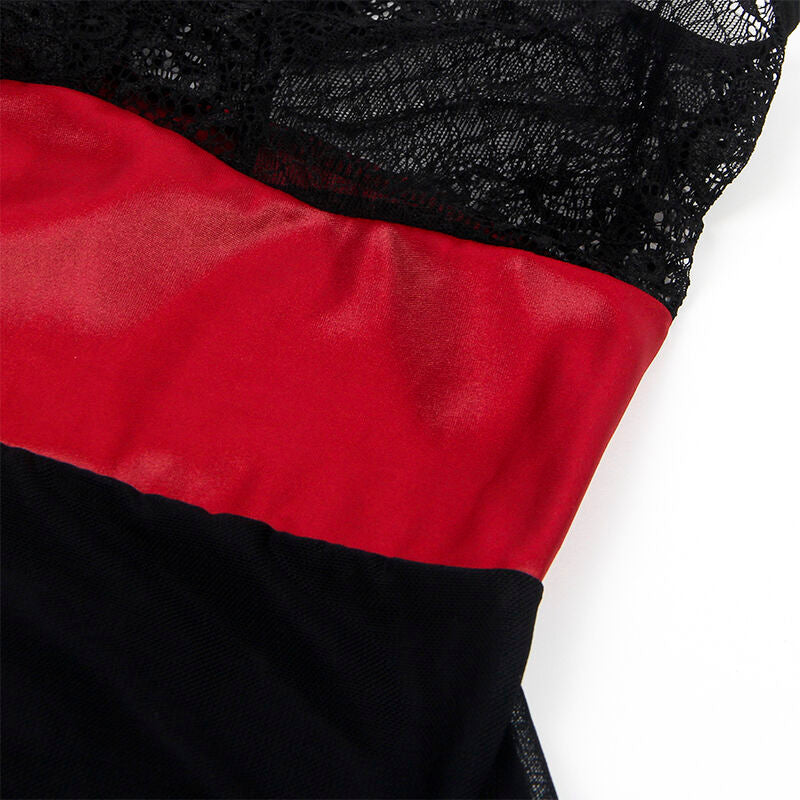 Robe Bondage en Dentelle Noire Subblime