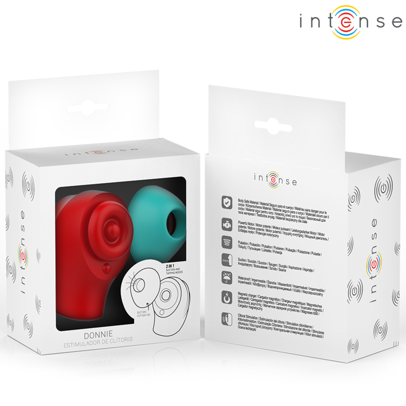Donnie – Stimulateur clitoridien intense rouge/vert