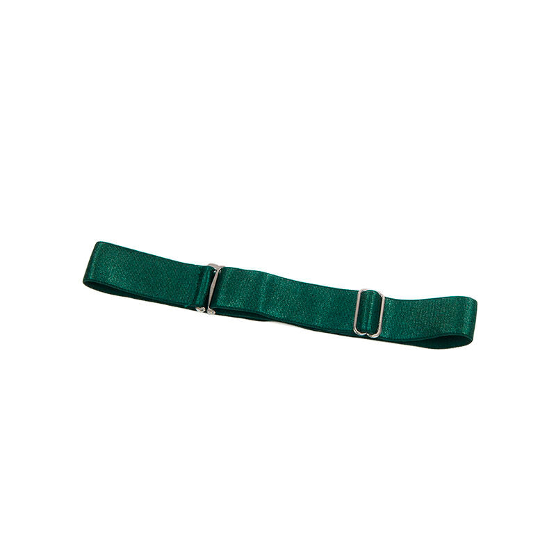 Robe Sexy Verte à Bretelles – Finition Cuir PU – SUBBLIME