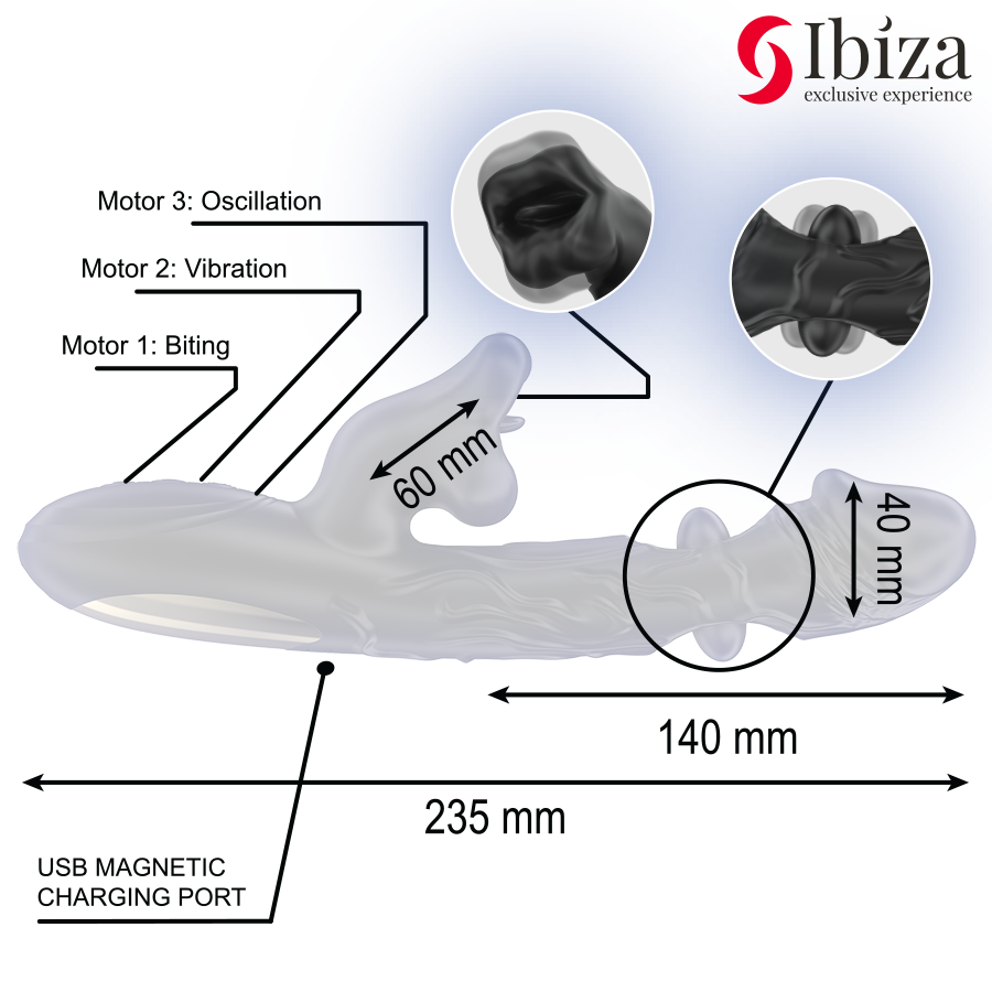Stimulateur clitoridien – Effets rotation et morsure