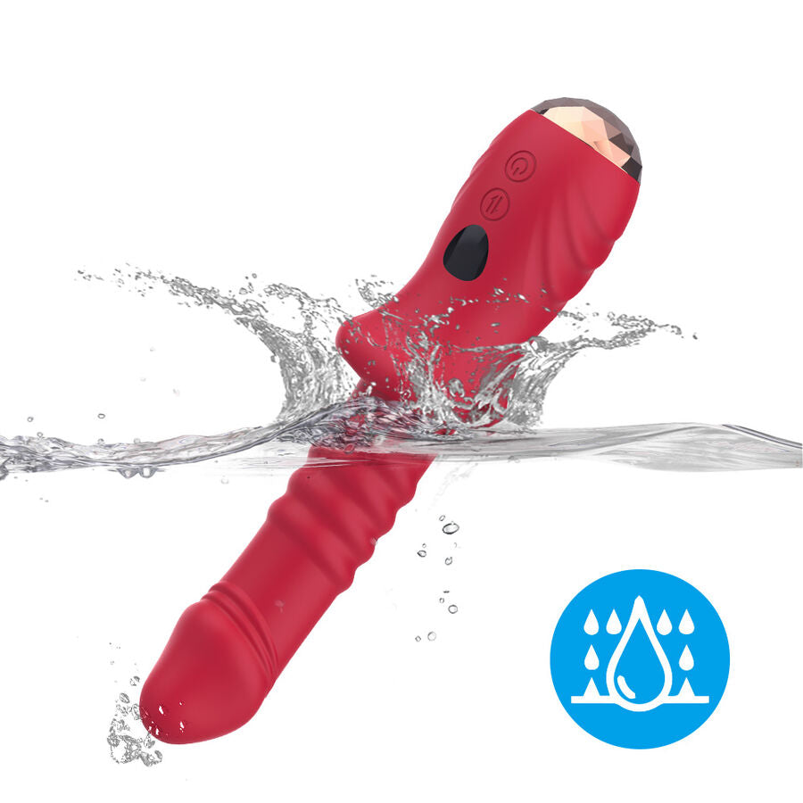 Dildo vibrant Point A rouge stimulant et puissant