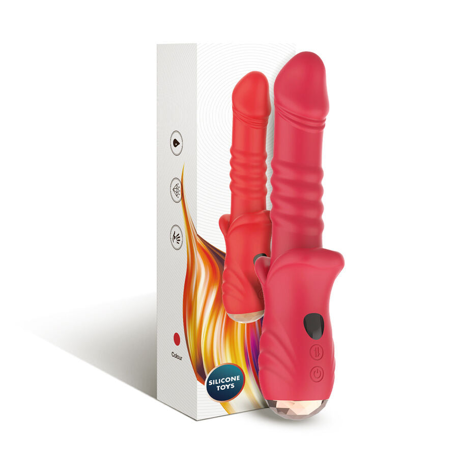 Dildo vibrant Point A rouge stimulant et puissant