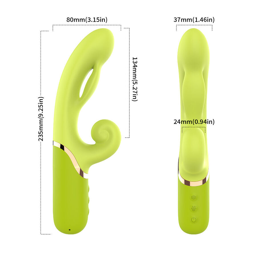 Vibromasseur gonflable point A vert intense