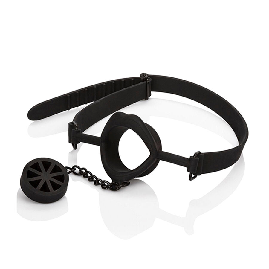Bâillon avec plug silicone noir Scandal