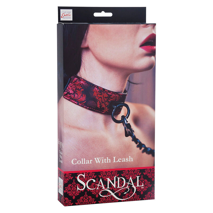 Collier avec laisse Scandal noir