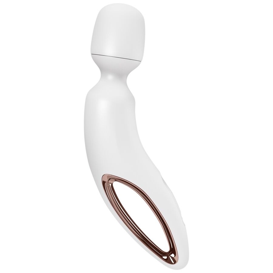 Satisfyer Wand Erland Blanc – Masseur vibrant 50 modes