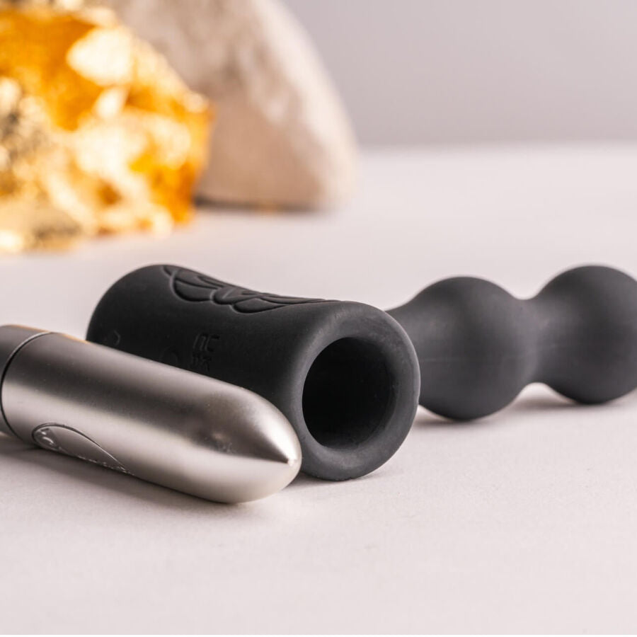 Plug anal perlé Pearls noir