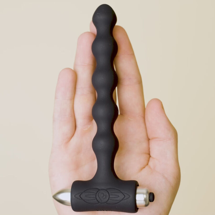 Plug anal perlé Pearls noir