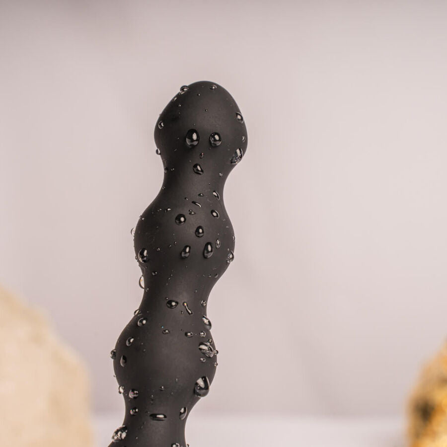 Plug anal perlé Pearls noir