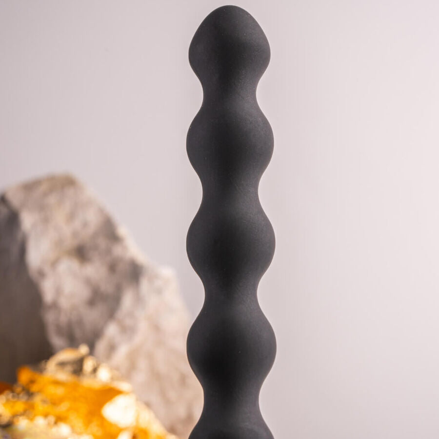 Plug anal perlé Pearls noir