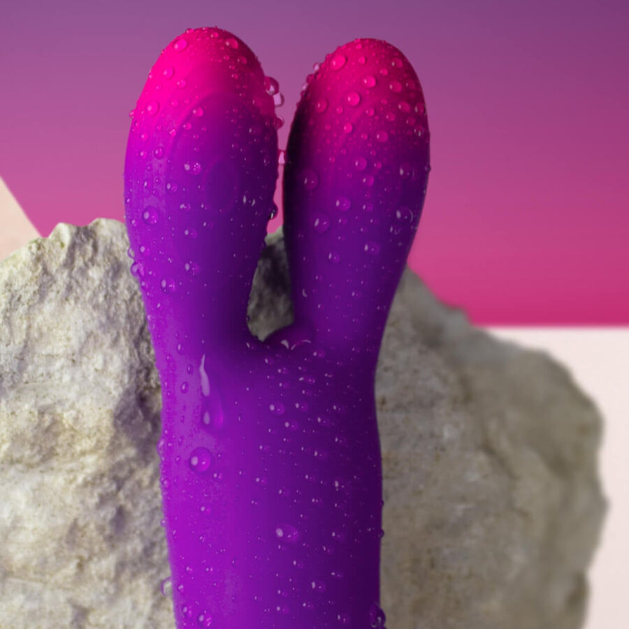 Vibromasseur flexible Bunny Glo-Girl violet
