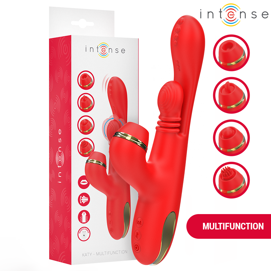 Stimulateur Clitoris Katy 4 Têtes Interchangeables