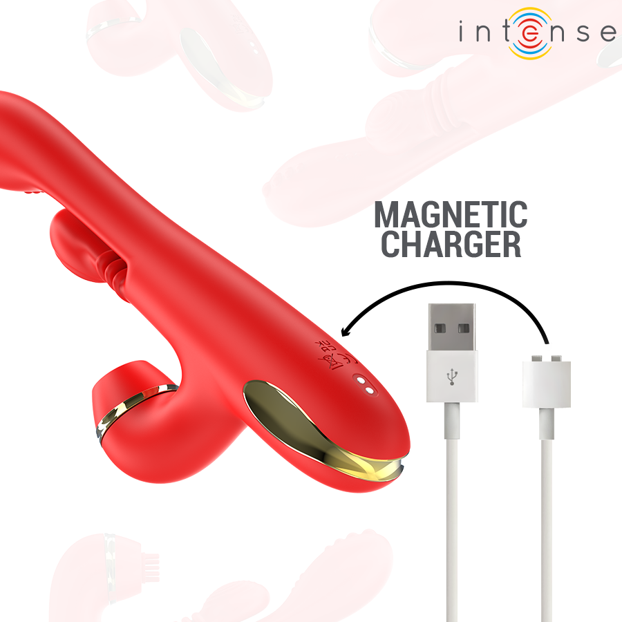 Stimulateur Clitoris Katy 4 Têtes Interchangeables