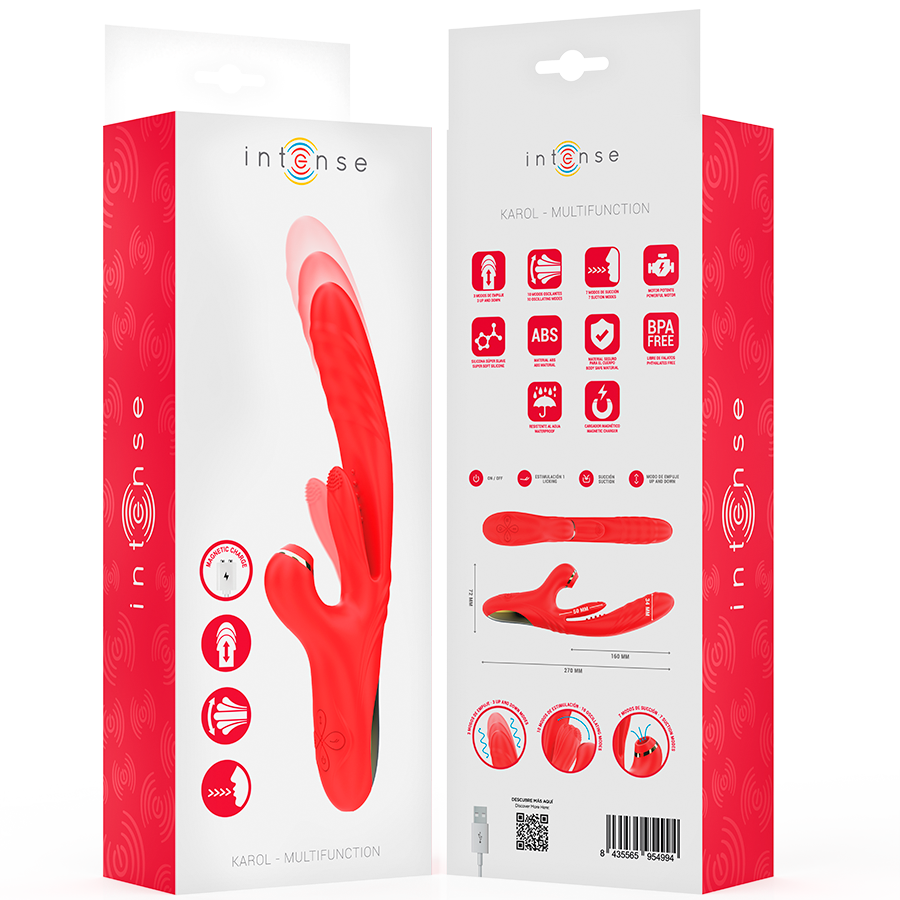 Vibromasseur Karol – Poussée & Succion Intenses