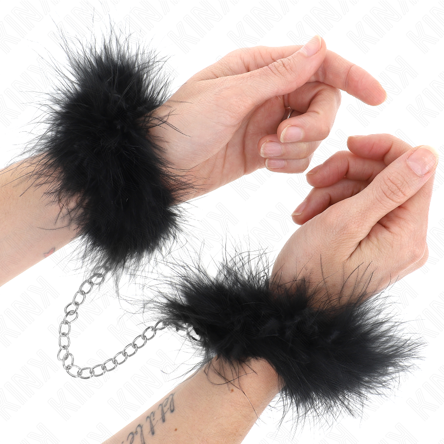 Manchettes en plume KINK – Style et sensualité BDSM