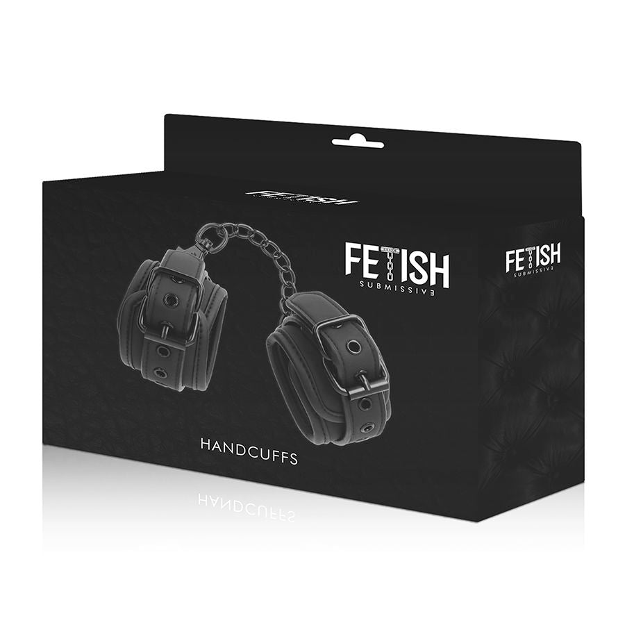 Menottes en Cuir Végétalien Fetish Submissive