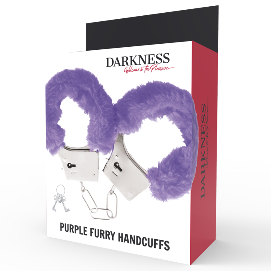 Menottes Pleasure Furry Violet Darkness
