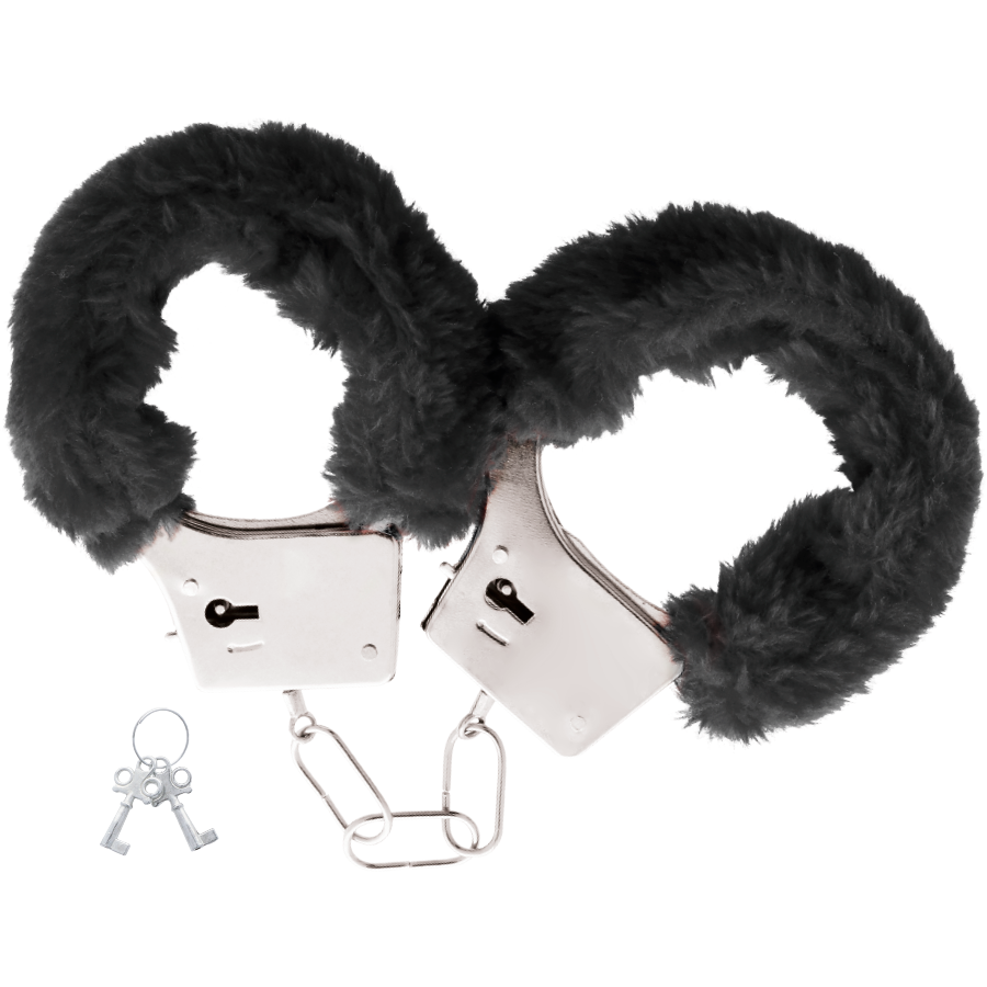 Menottes Pleasure Furry Noires Darkness