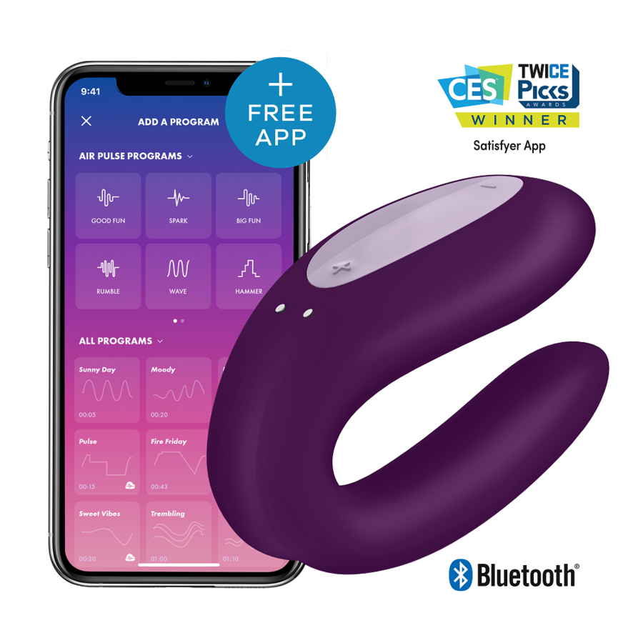 Satisfyer Double Joy - Vibromasseur Connecté pour Couples