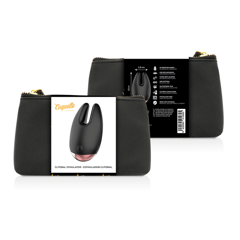 Stimulateur Clitoridien Noir et Or