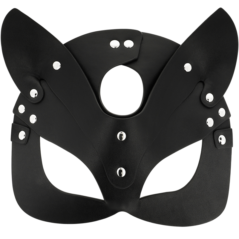 Masque en Cuir Vegan avec Oreilles de Chat