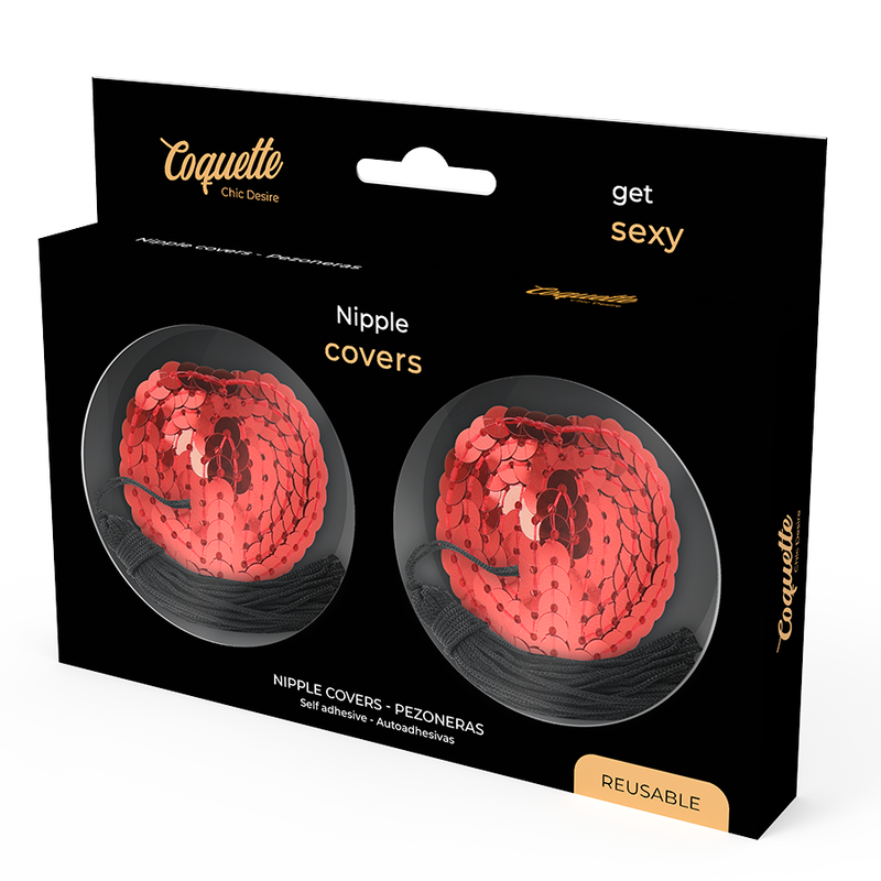 Cache-tétons Rouge Coquette Chic Désir