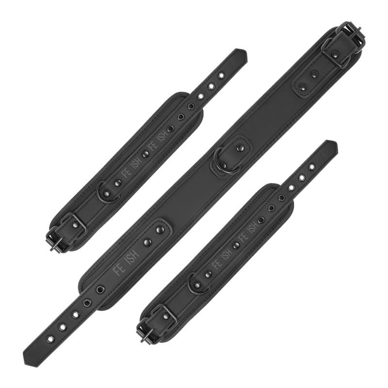 Collier et Poignets en Cuir Végétal