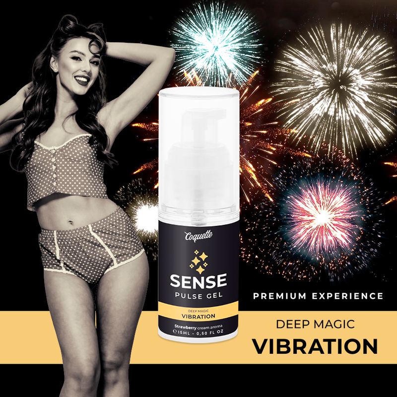 Gel vibrant pulse fraise Coquette Chic Desire 15 ml