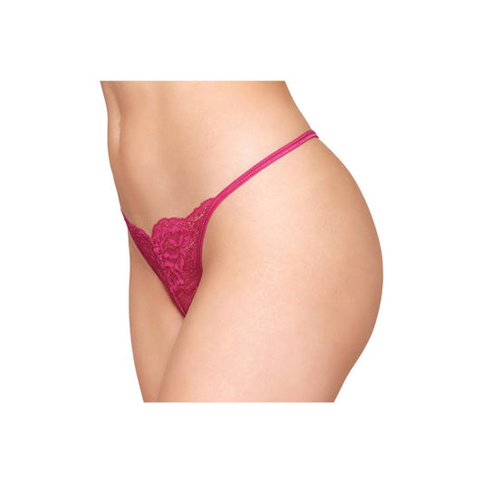 String ficelle rouge avec chaine strass