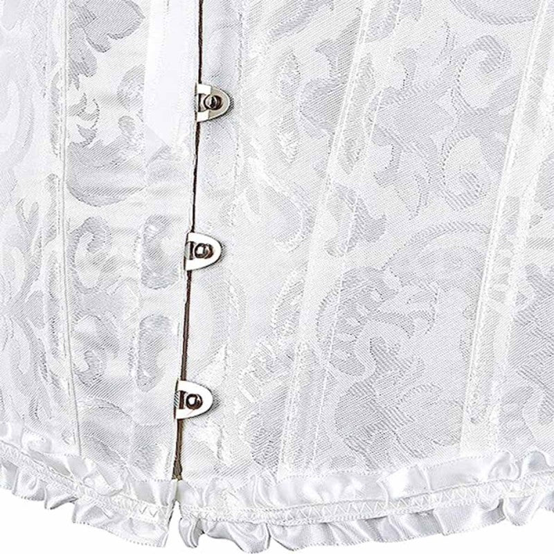Corset Blanc Brodé – Oh Oui!