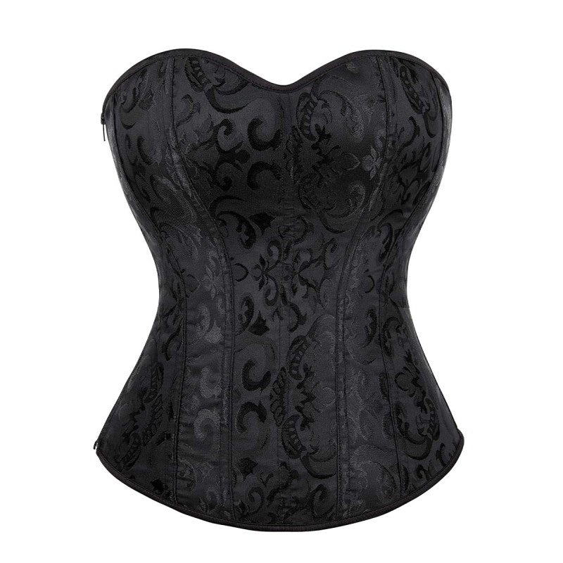 Corset Noir Satin – Oh Oui!